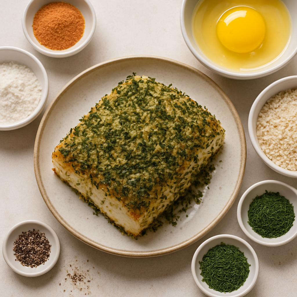 Herb-Crusted Halibut