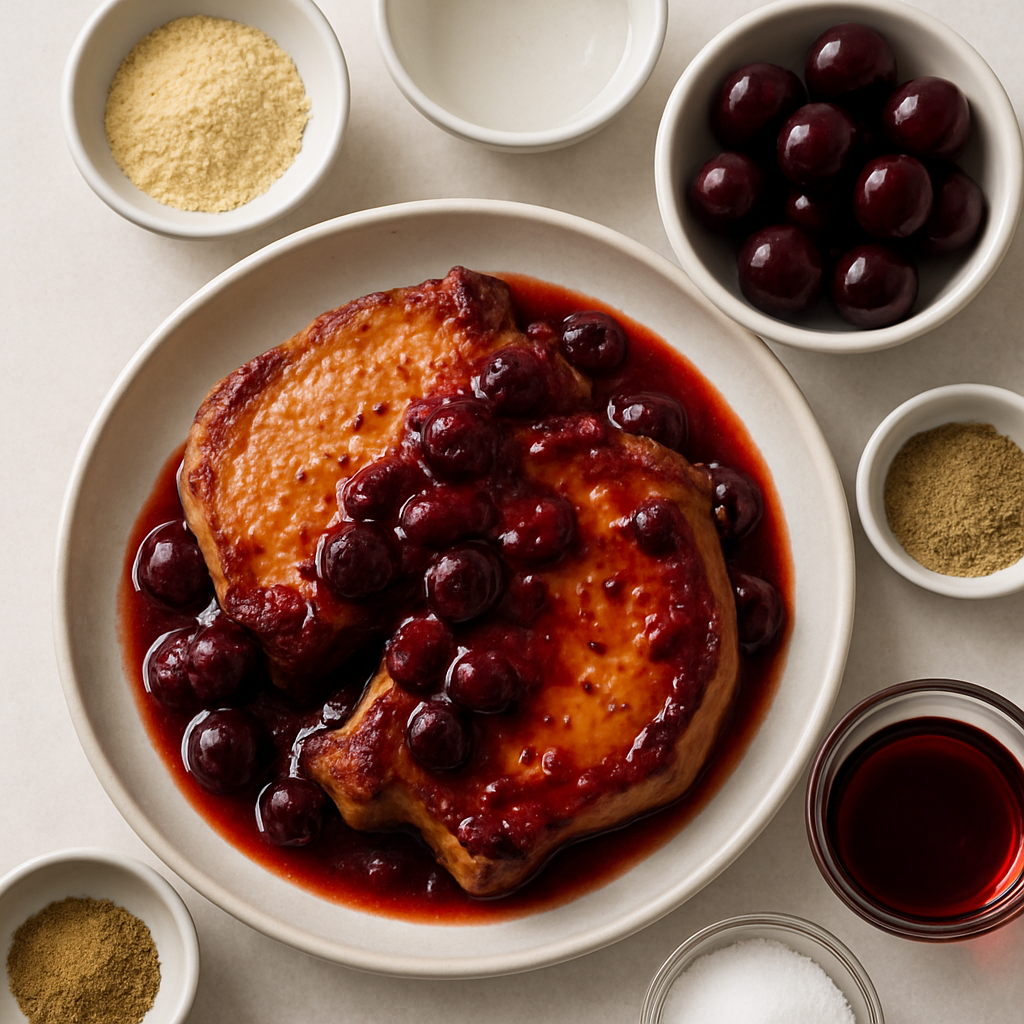 Chuletas de Cerdo con Mostaza de Cereza