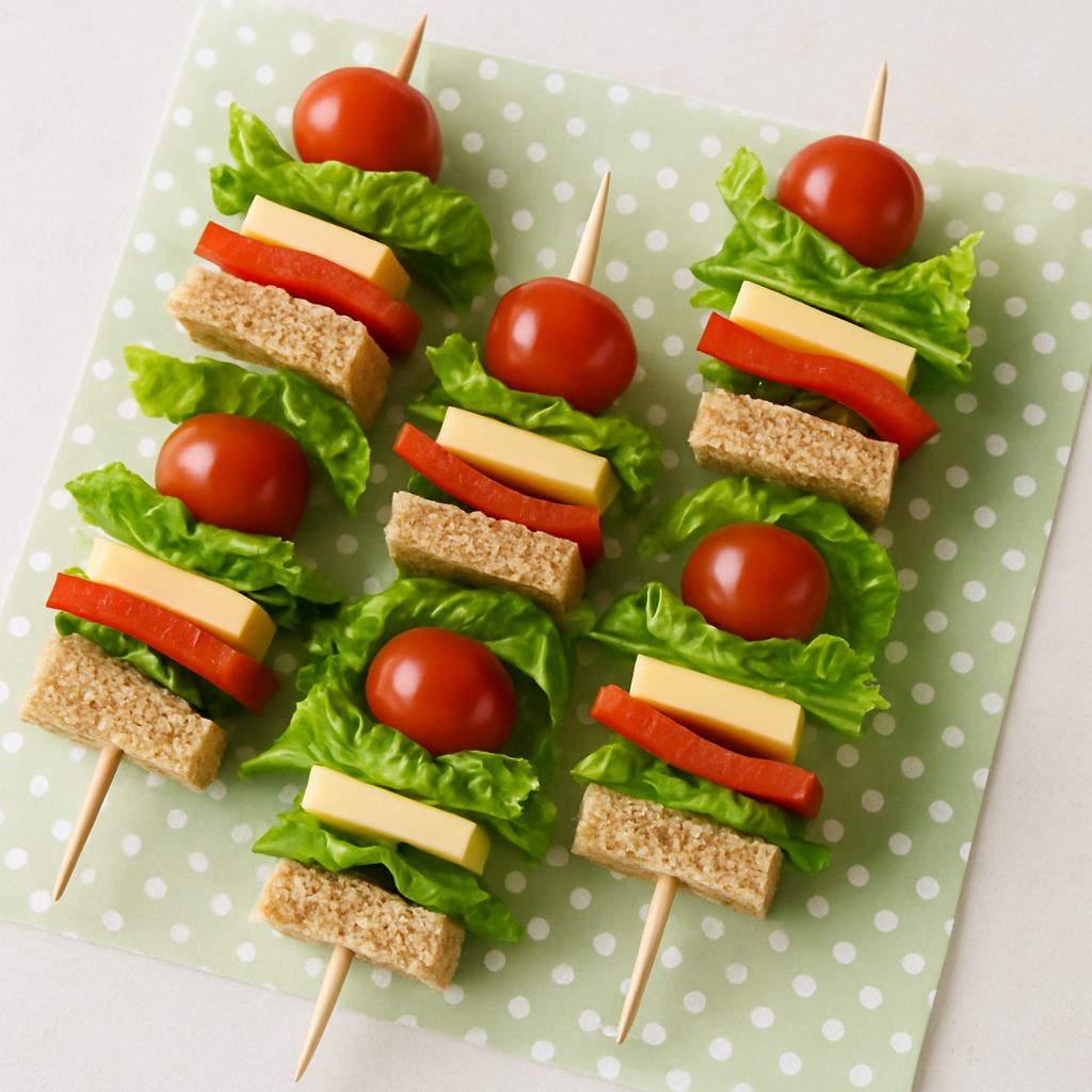 Sándwich Vegetariano en Palo