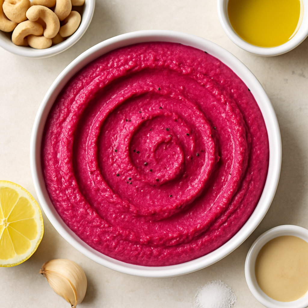 Hummus de Remolacha sin Garbanzos (Paleo y Whole30)