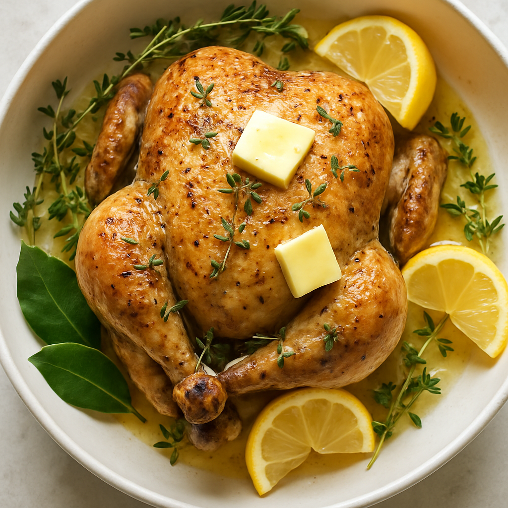 Lemon-Thyme Whole Roasted Chicken
