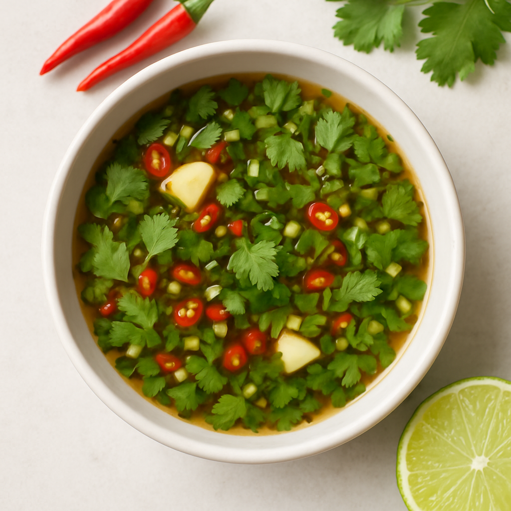 Thai-Style Chili, Lime, and Cilantro Dipping Sauce