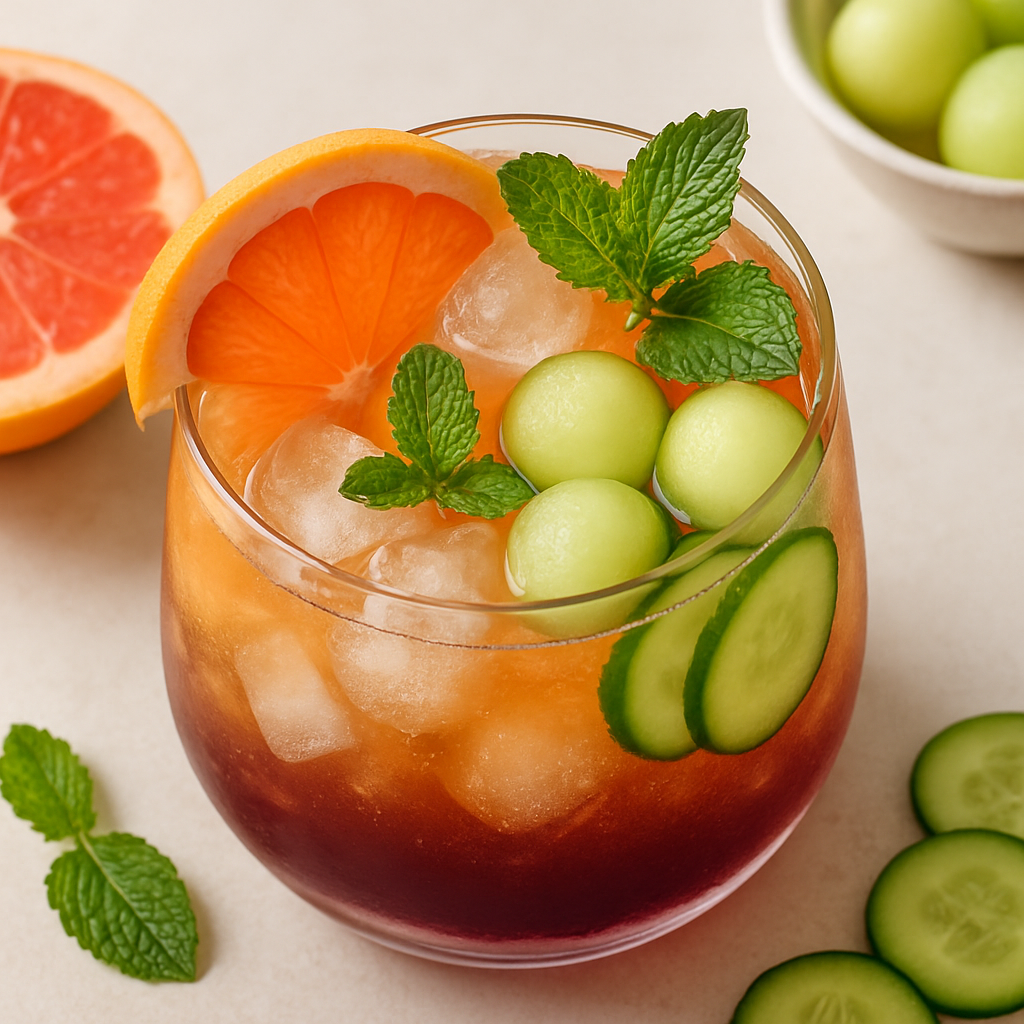 Atardecer de Pomelo y Refrescante de Pepino-Melón