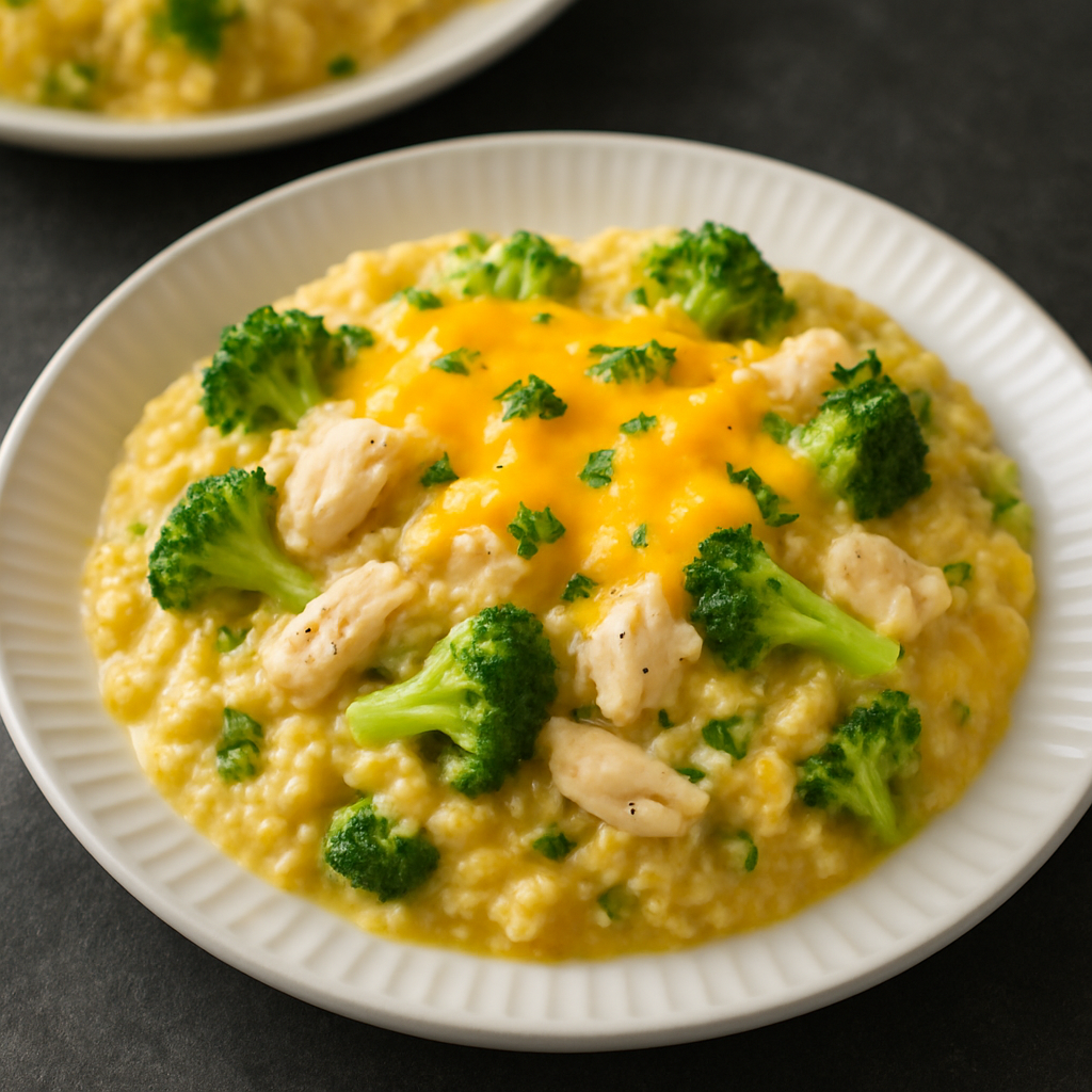 Slow Cooker Chicken, Broccoli, and Quinoa Casserole