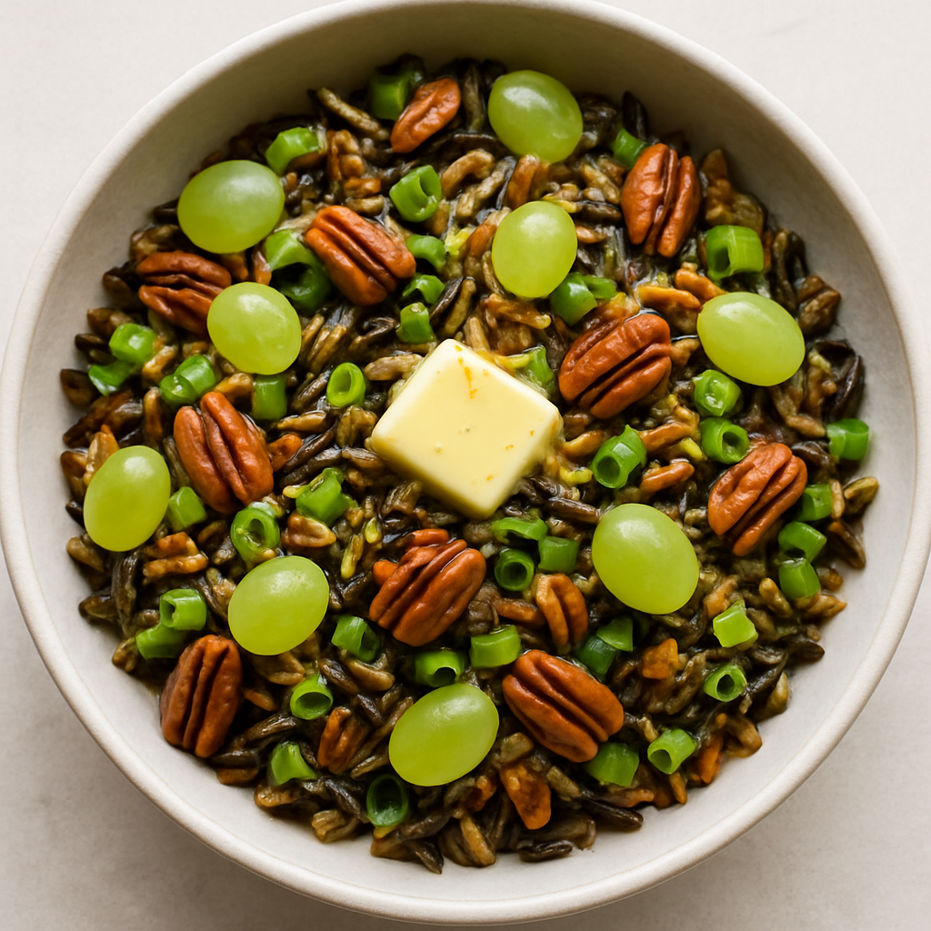 Arroz Salvaje con Naranja y Nueces de Pecán