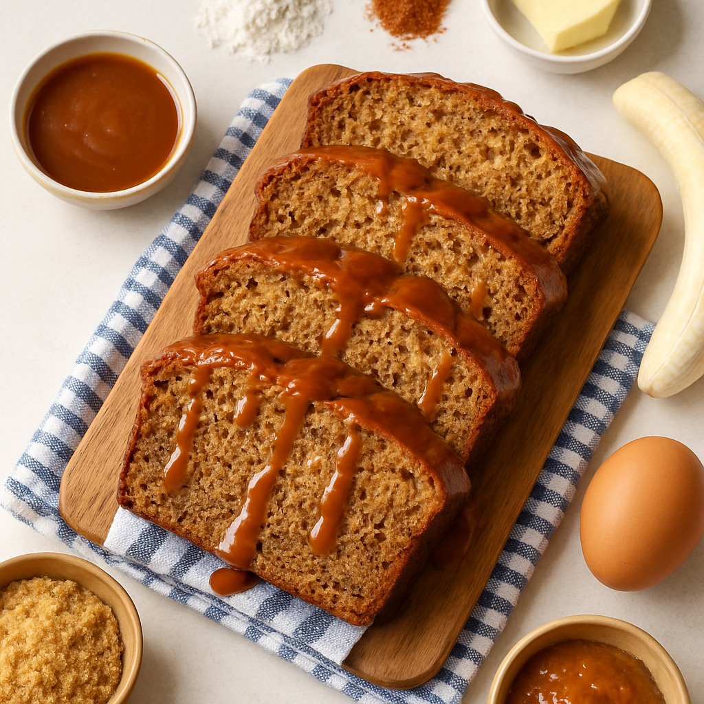 Pan de Plátano con Caramelo Chai
