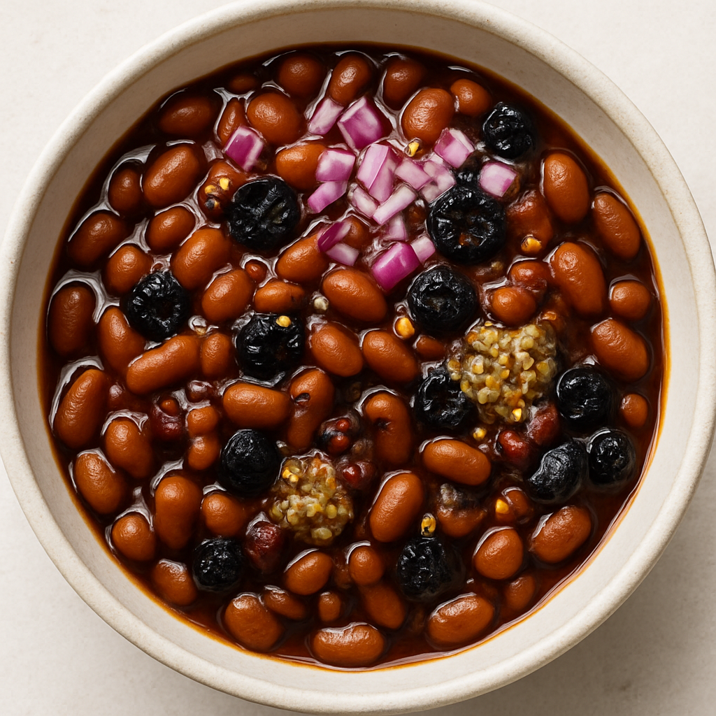 Frijoles Horneados con Cerveza de Bayas