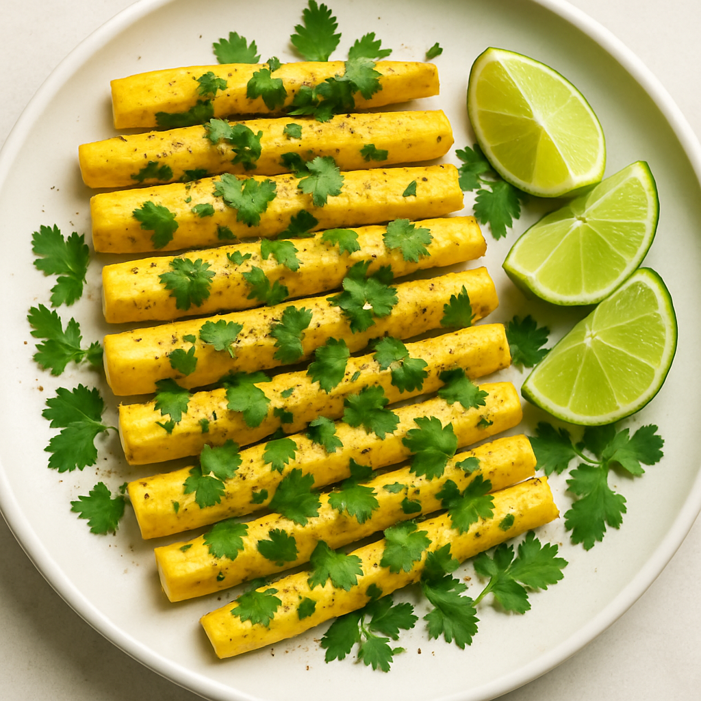 Papas Fritas de Calabaza con Cilantro y Limón