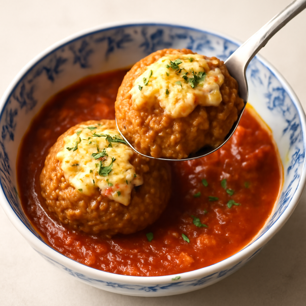 Albóndigas Sin Carne con Queso y Marinara