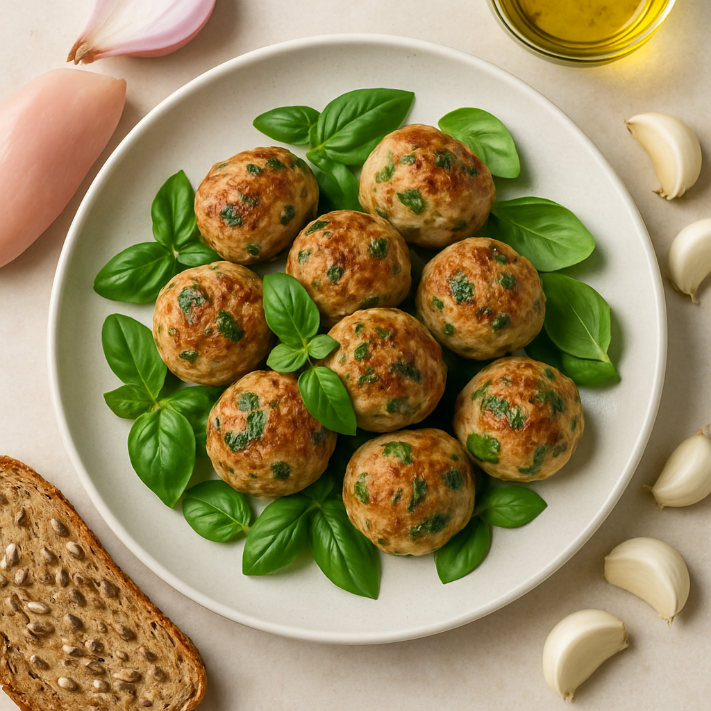 Chicken & Basil Meatballs