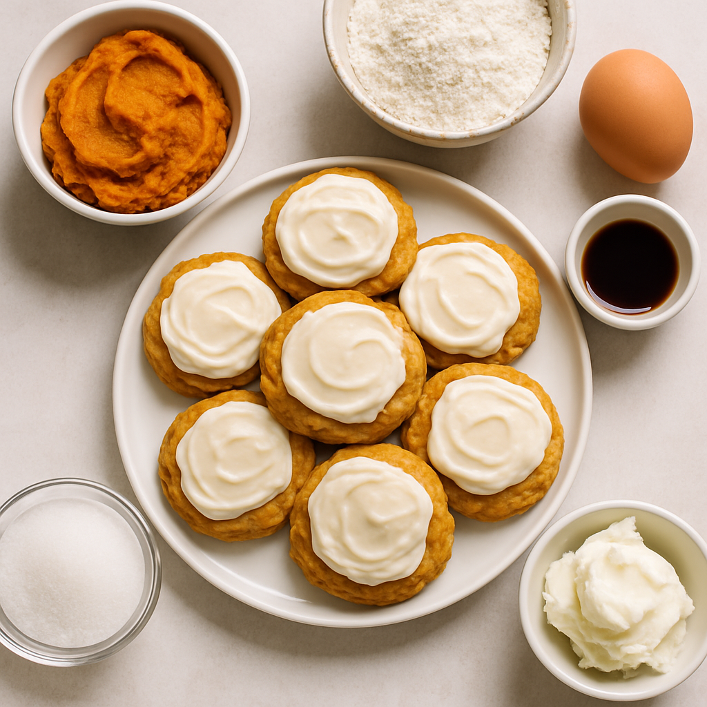 Frosted Pumpkin Cookies
