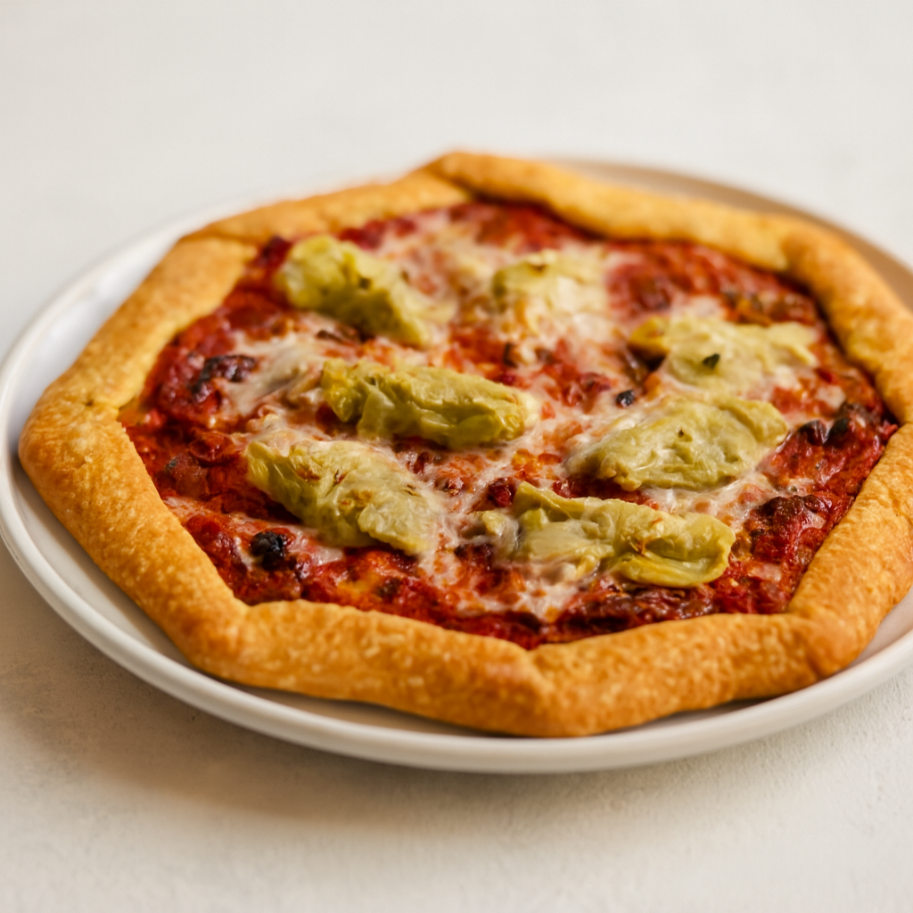 Tarta Rústica de Antipasto con Pesto de Chile Verde