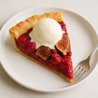 Raspberry Fig Pie