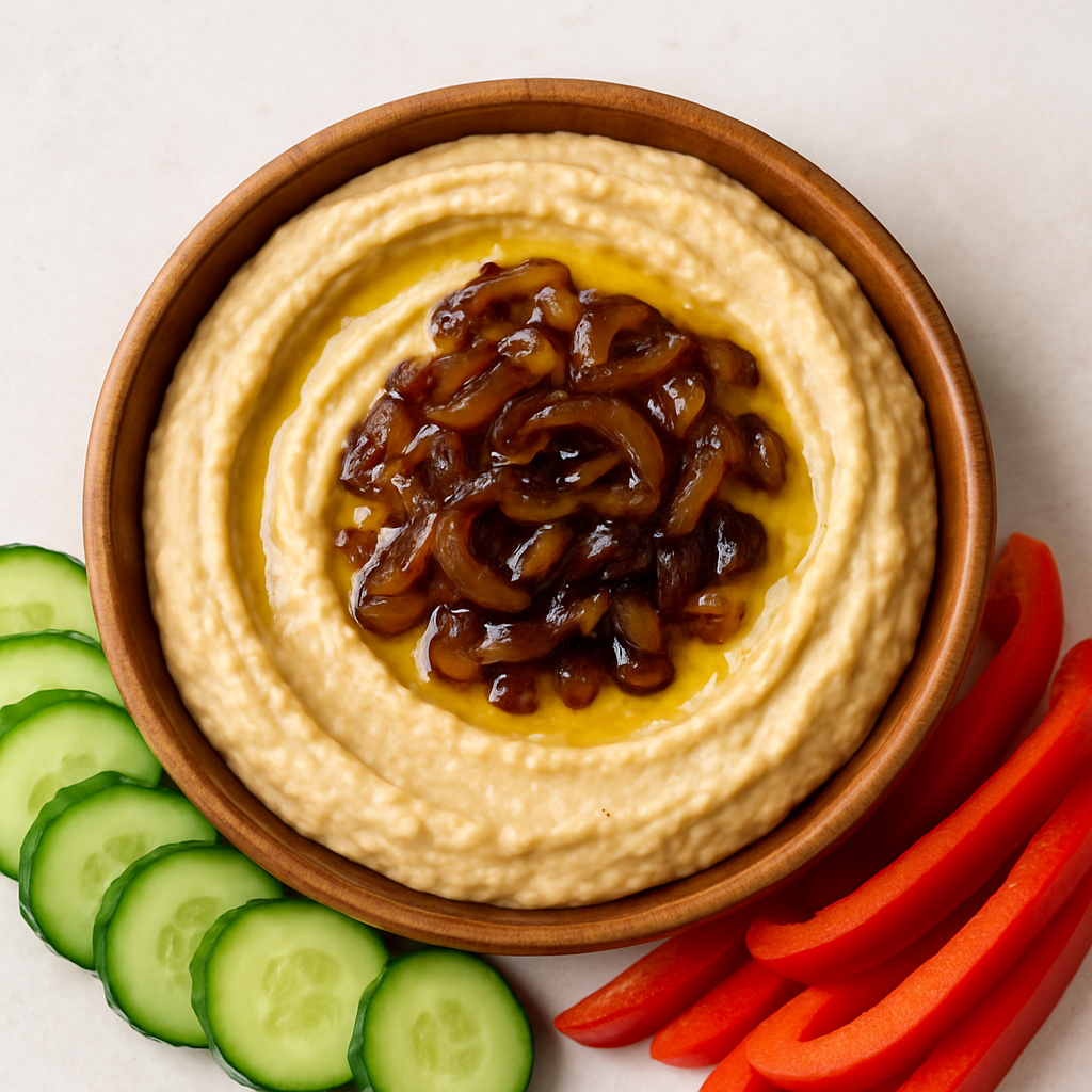 Hummus de Cebolla Caramelizada