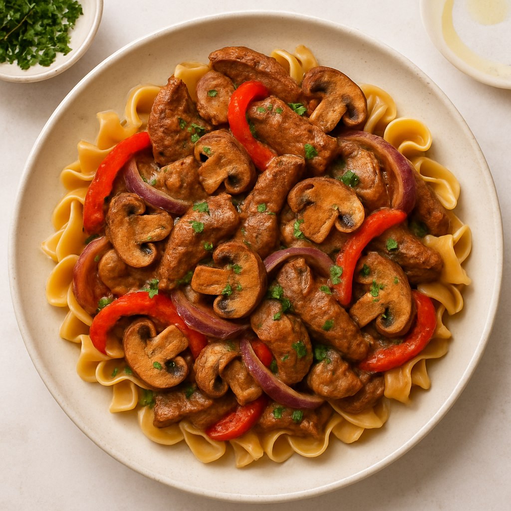 Salteado de Carne Stroganoff