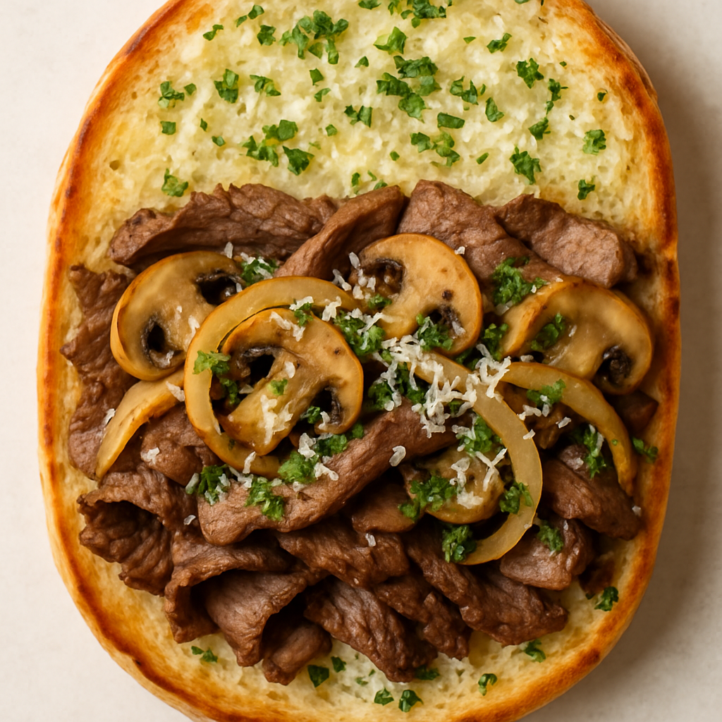 Garlic Roast Beef Sandwich