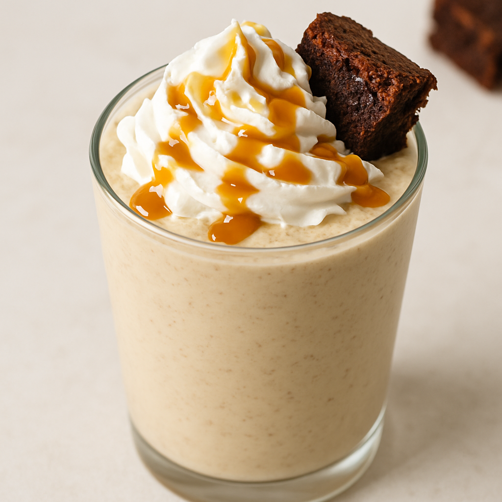 Batido de Brownie con Caramelo Salado