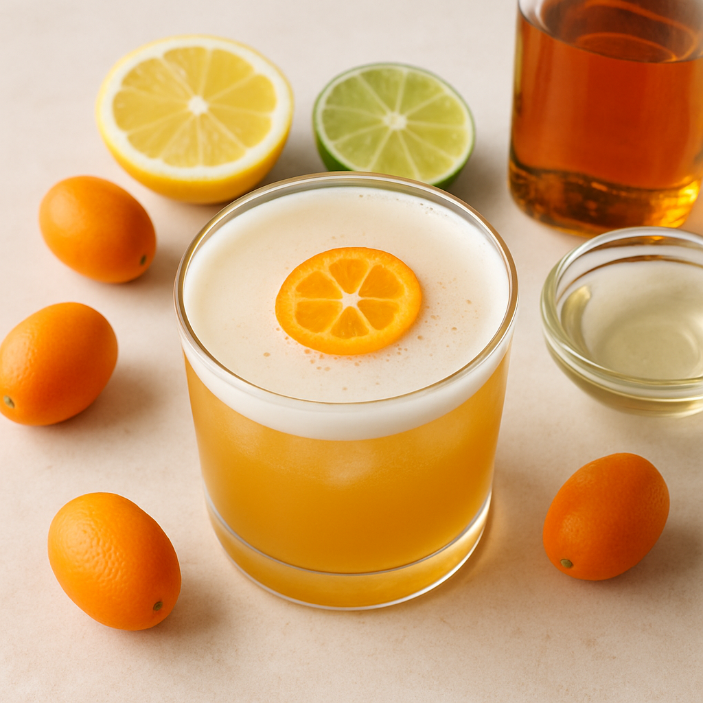 Kumquat Whiskey Sour