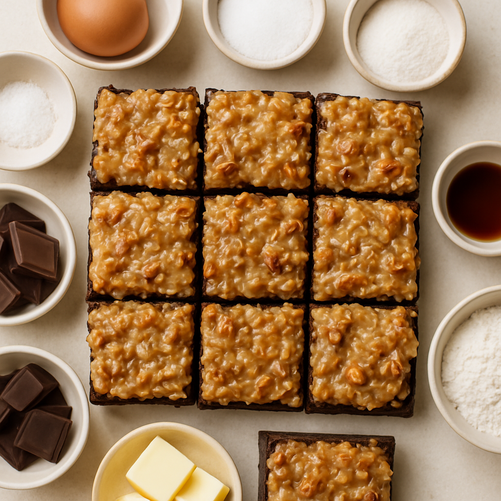 German Chocolate Brownies