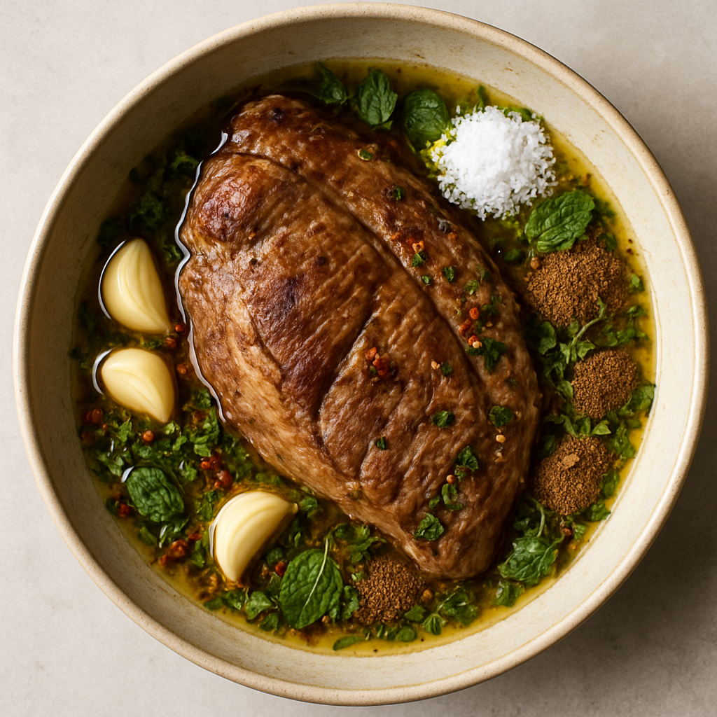 Moroccan Preserved Meat (Khlea)