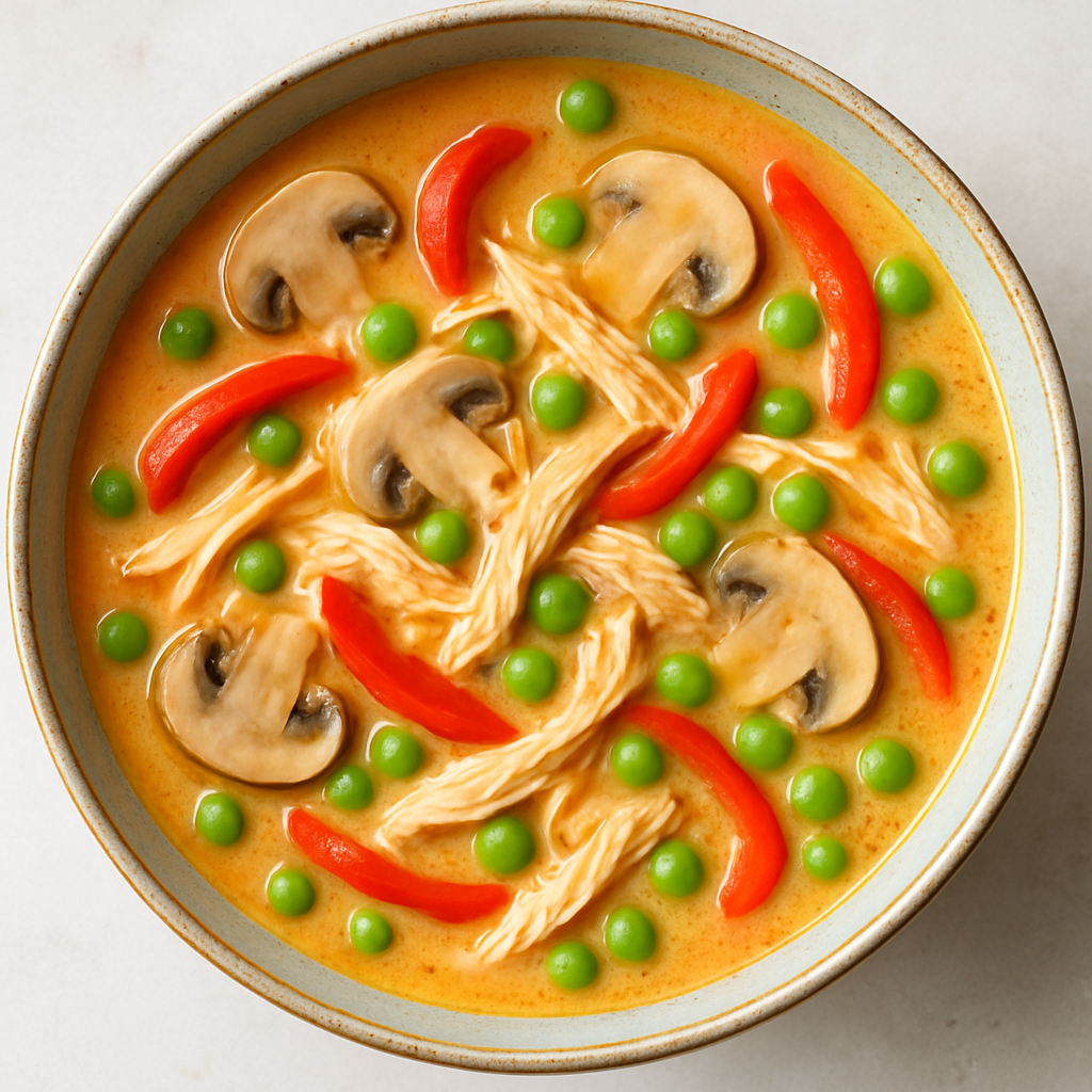 Sopa Tailandesa de Pollo con Coco