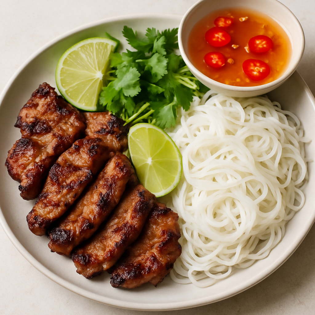 Grilled Pork with Rice Vermicelli