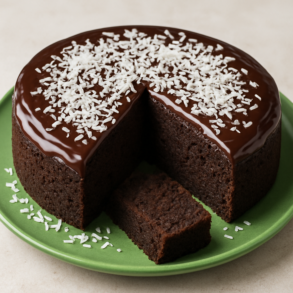 Gluten Free Chocolate Coconut Zucchini Cake
