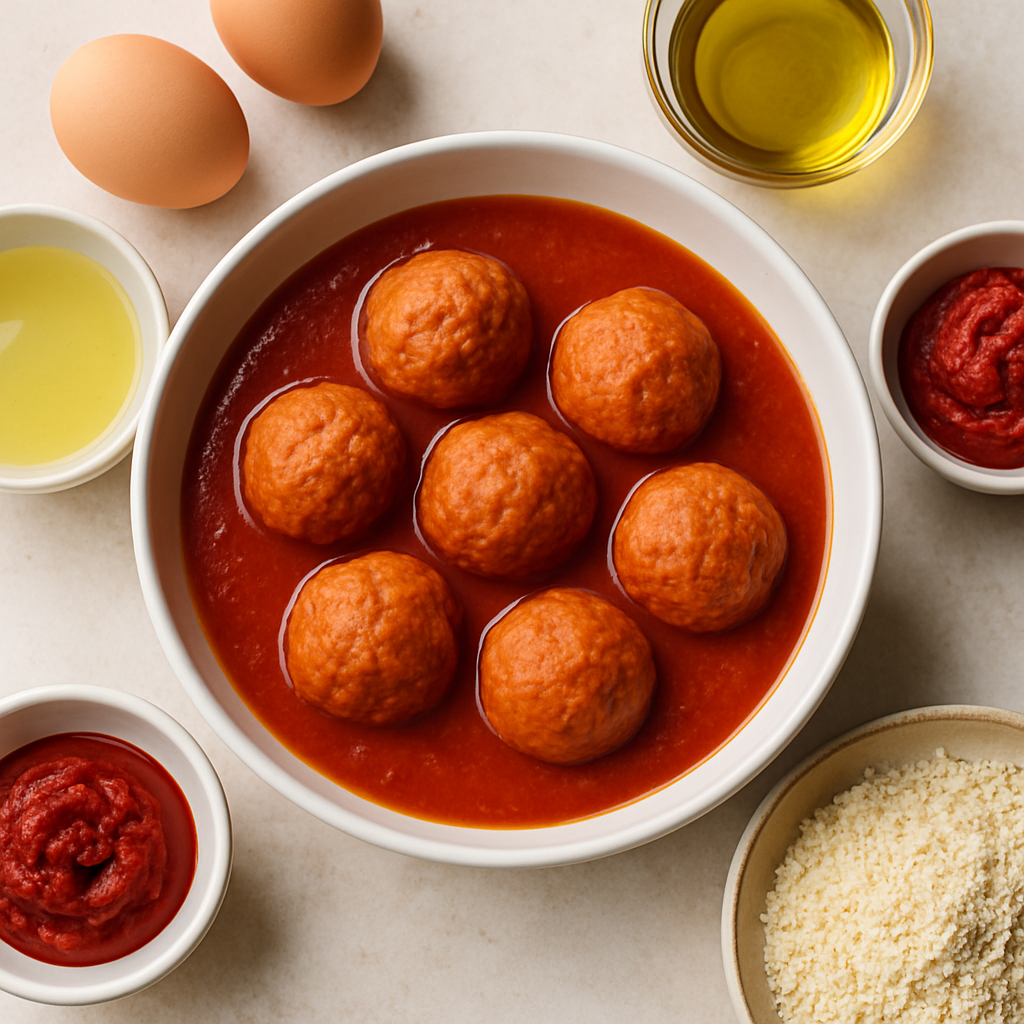 Tomato Matzo Balls