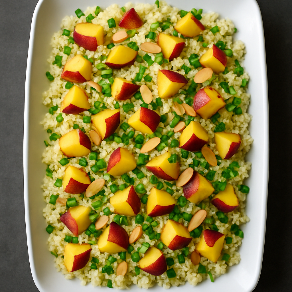 Couscous with Nectarines & Toasted Almonds
