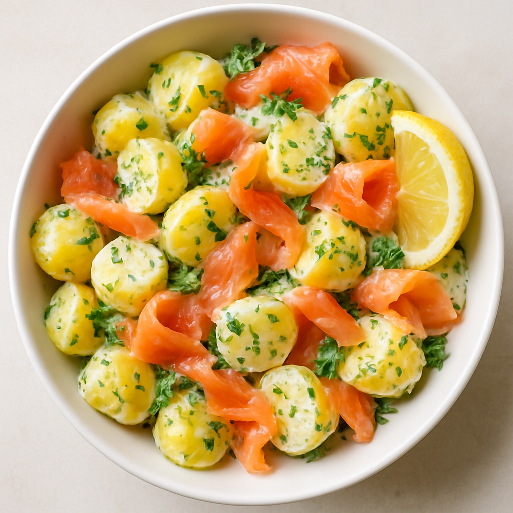 Smoked Salmon and Potato Salad