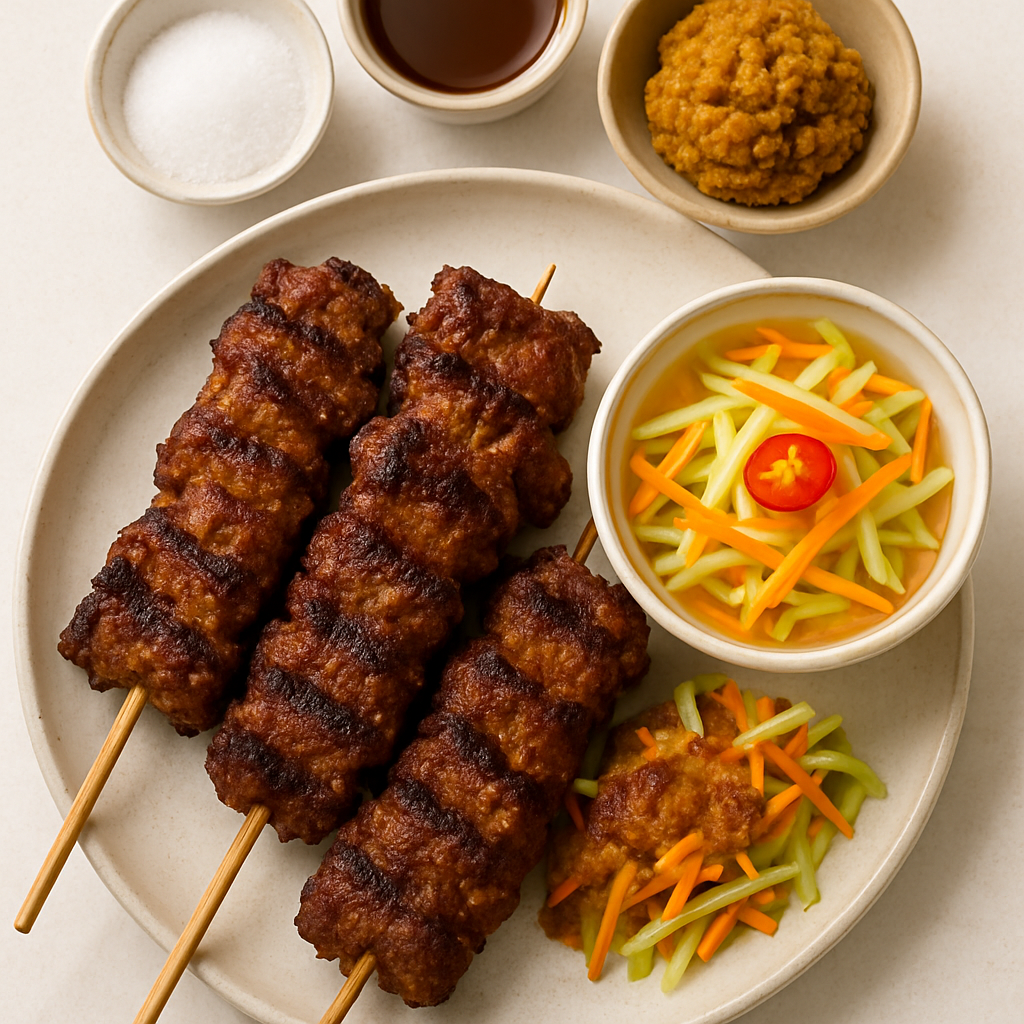 Brochetas de Res Jemer