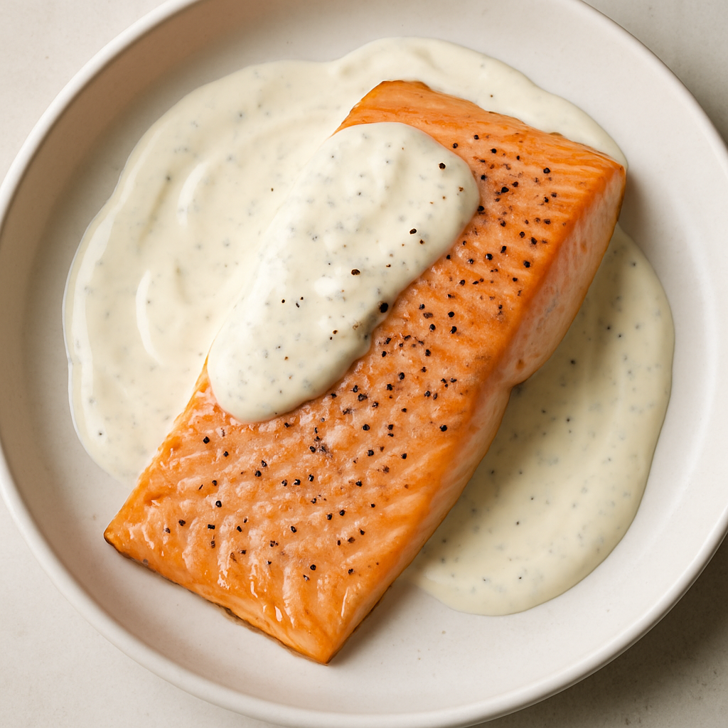 Crème Fraîche-Roasted Salmon