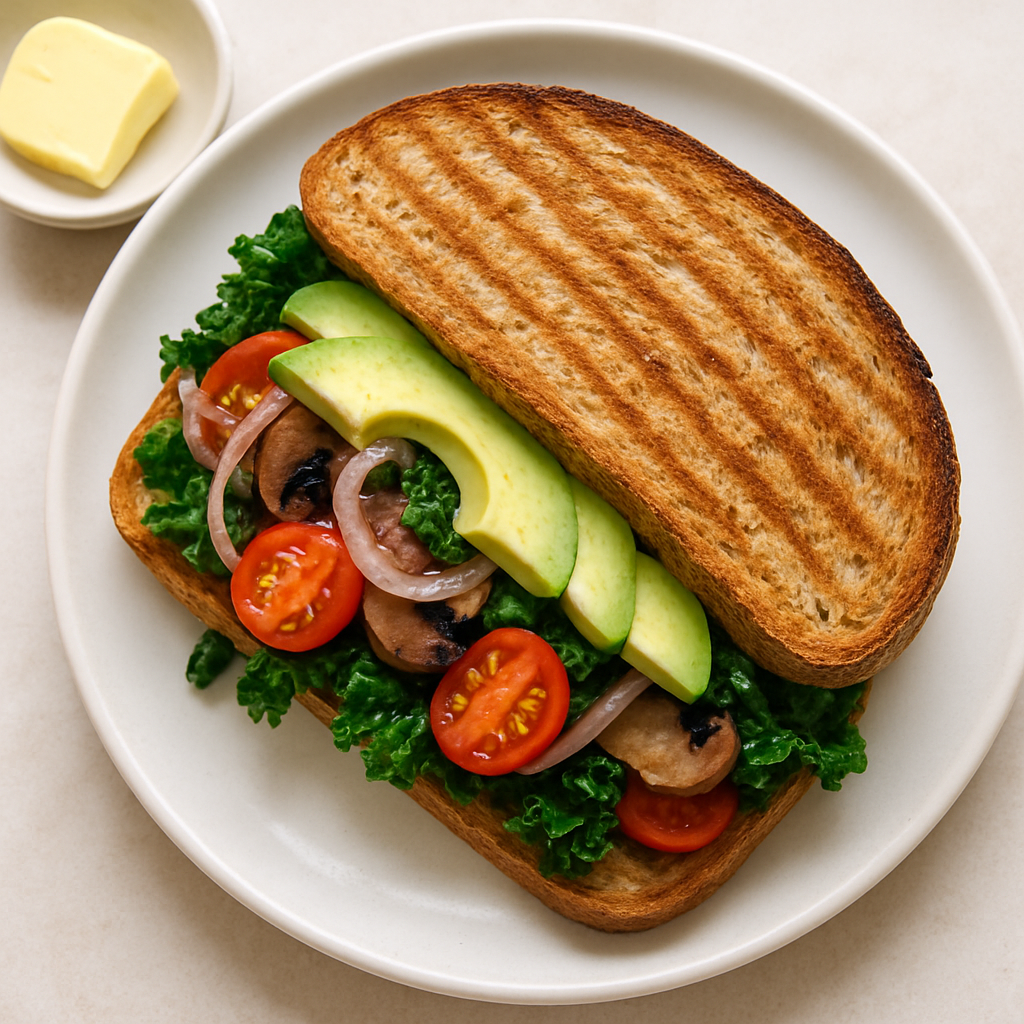 Panini de Aguacate y Verduras