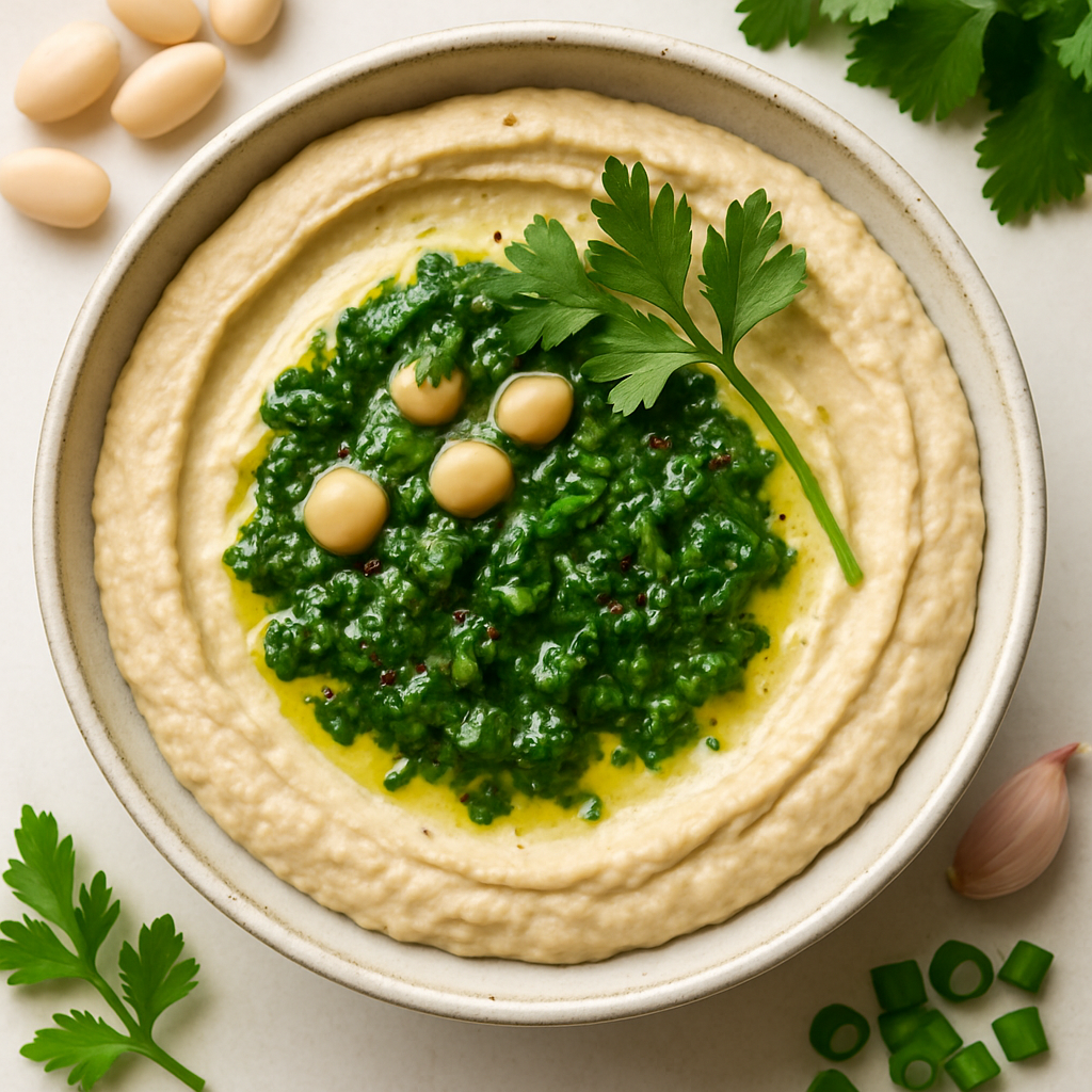 Chimichurri White Bean Hummus