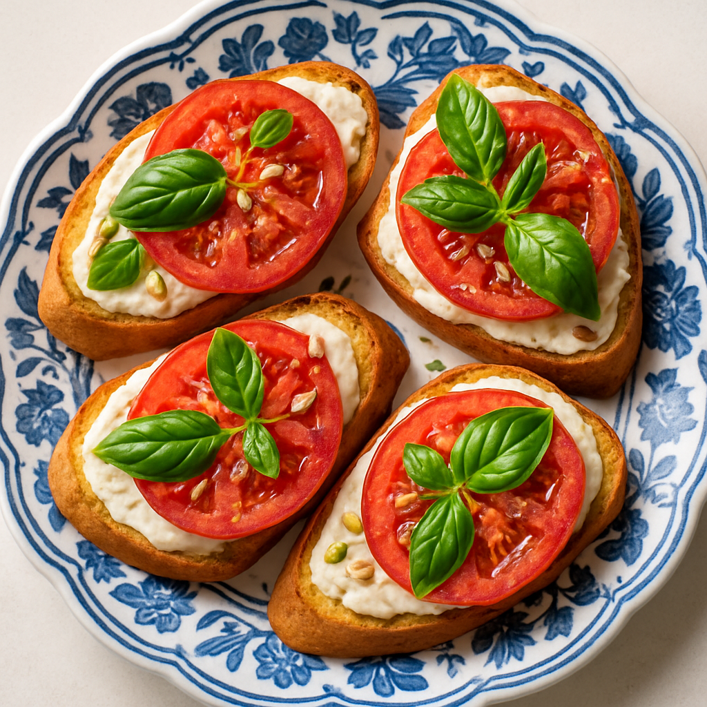 Heirloom Tomato Sun-Cheese Toasts