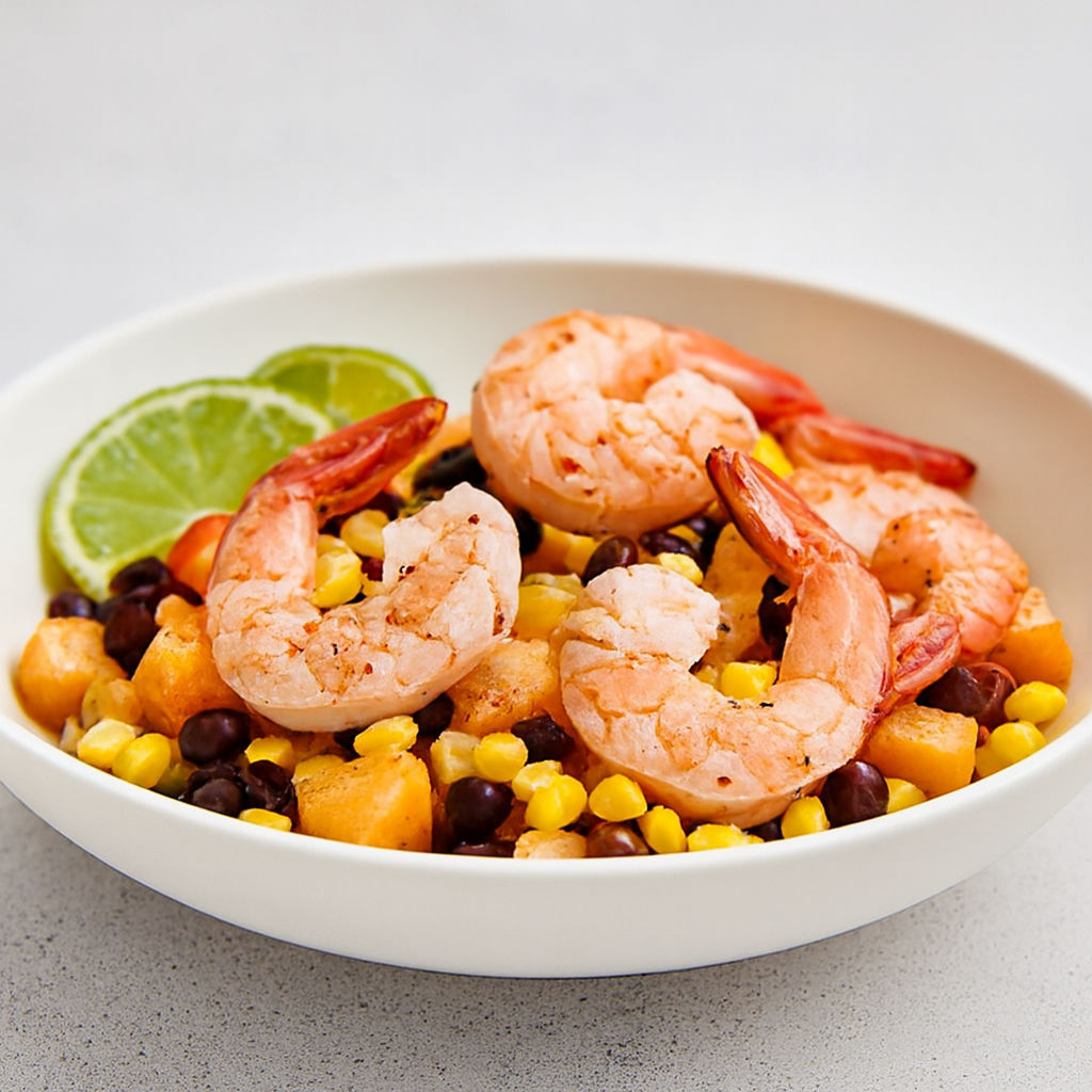 Cóctel de Camarones con Salsa de Melón