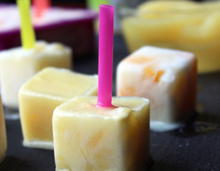 Frozen Pear Pops