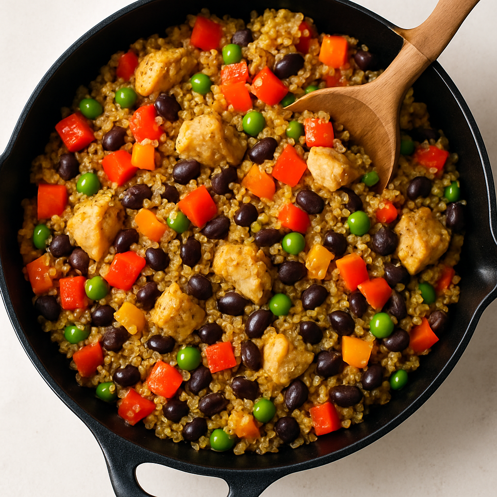 Quinoa with Peppers and Beans