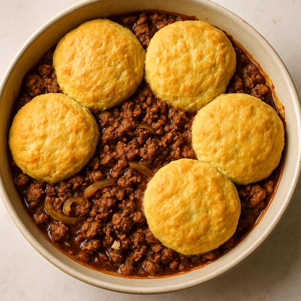 Pastel de Carne Molida con Pan de Maíz Especiado