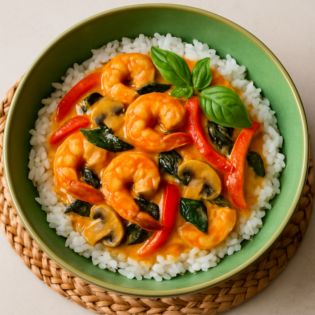 Curry de Camarones de 10 Minutos