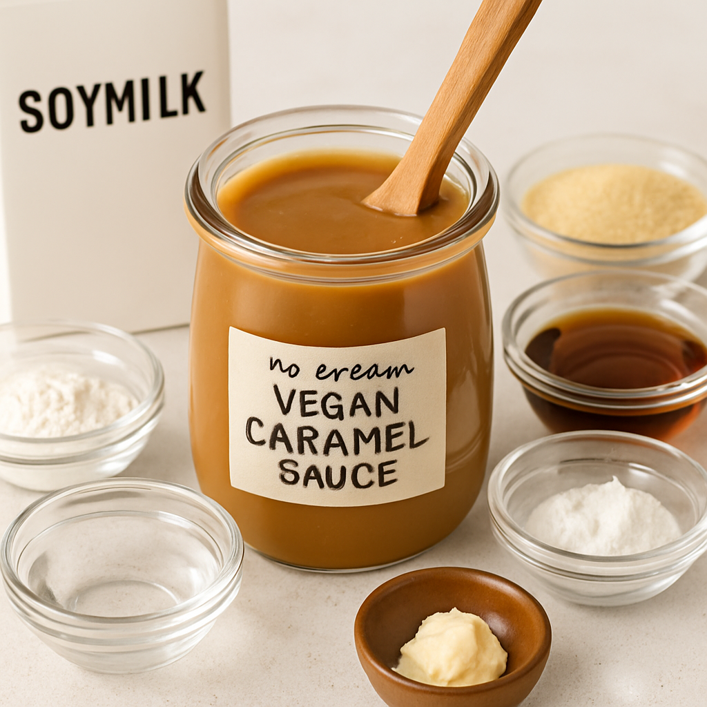 Salsa de Caramelo Vegana sin Crema
