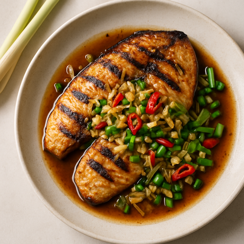 Char Grilled Lemongrass Tilapia Fish