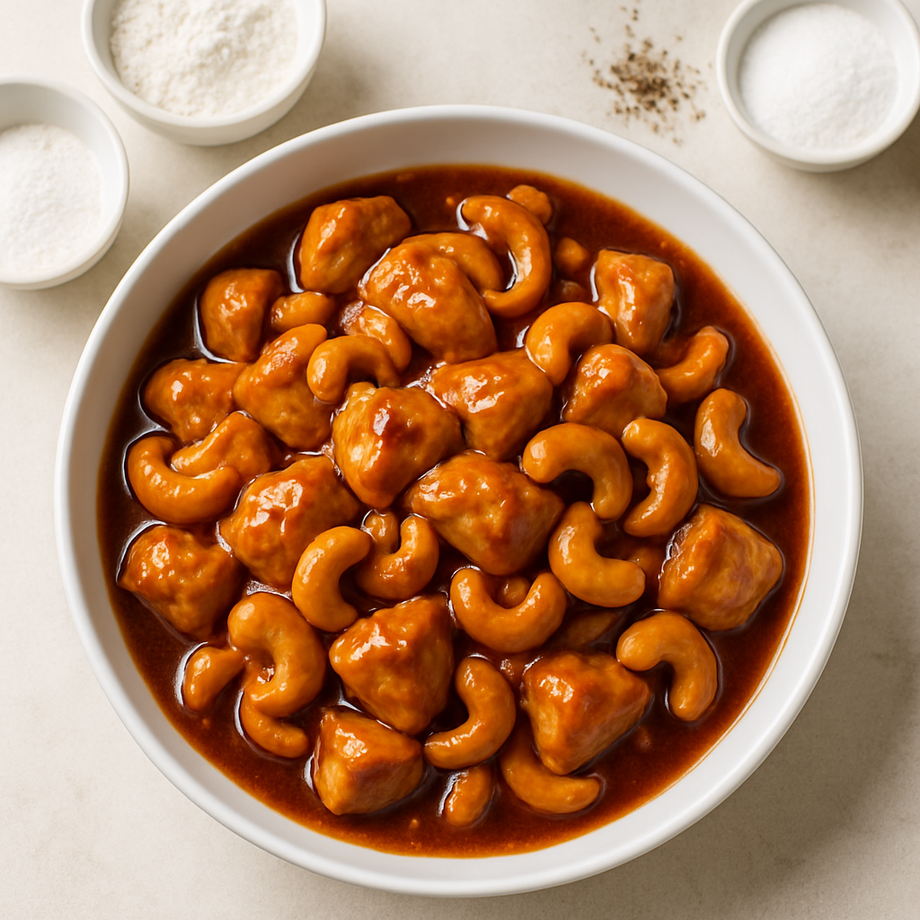 Pollo con Anacardos en Olla de Cocción Lenta