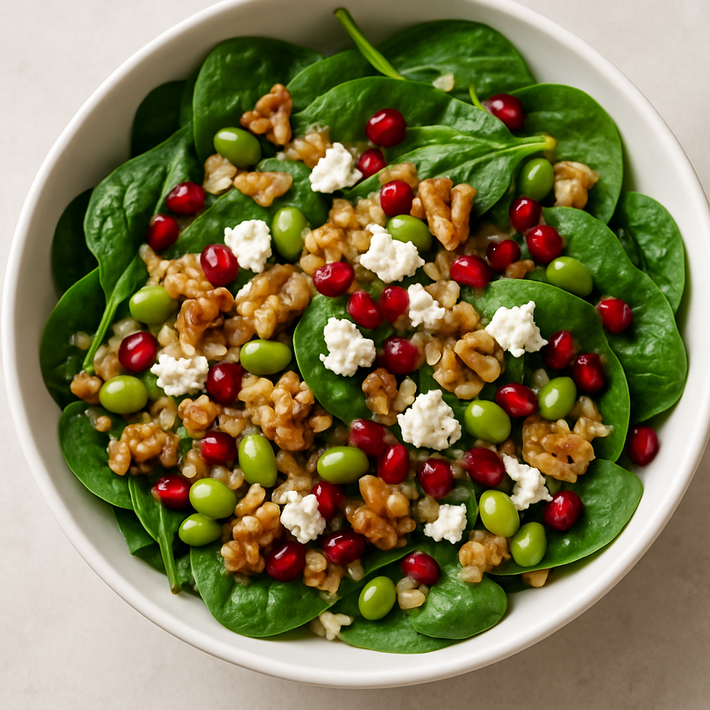 Spinach Walnut Power Salad