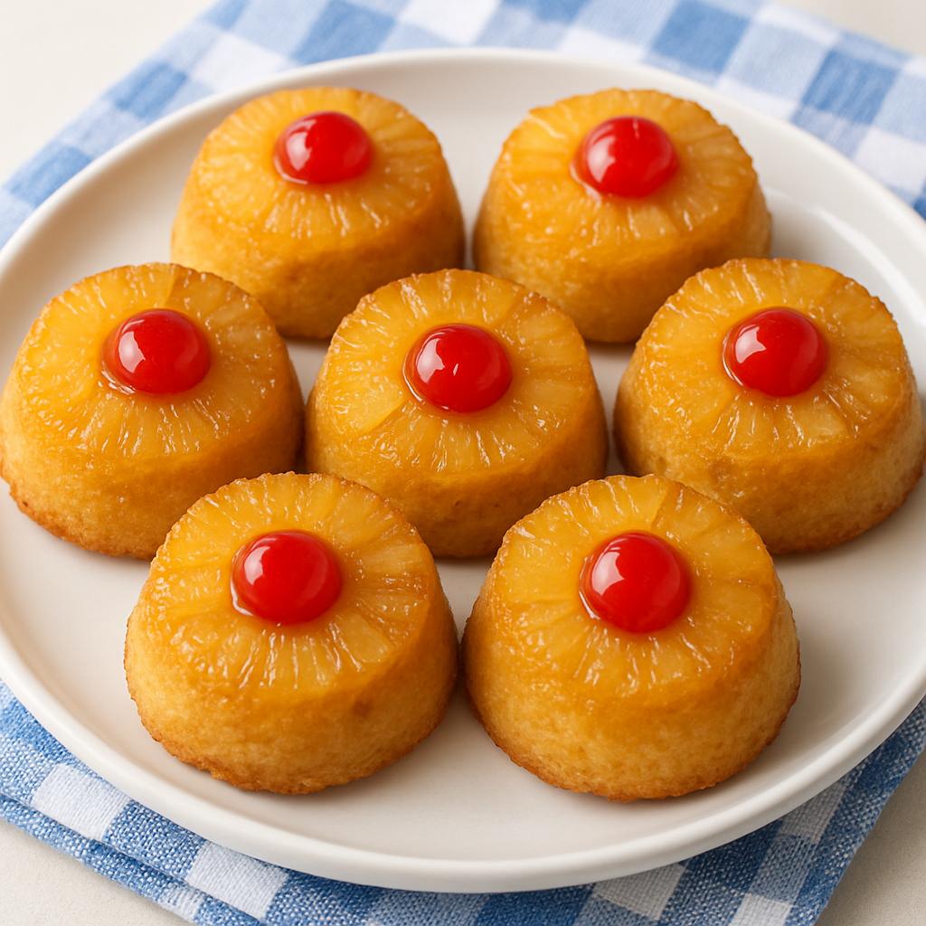 Mini Pineapple Upside Down Cakes