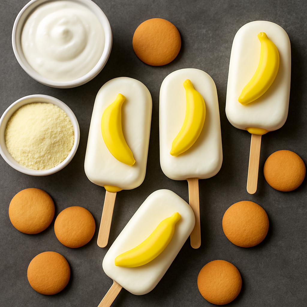 Paleta de Pudín de Plátano