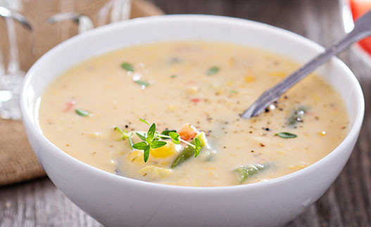 Sopa de Verduras con Queso
