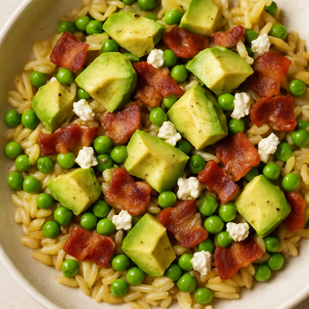 Avocado Bacon Orzo