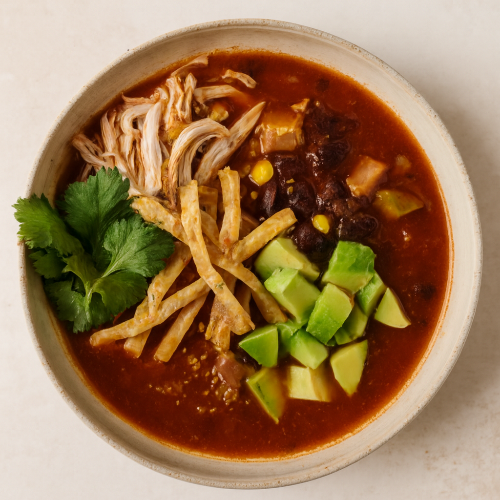 Healthy Chicken & Quinoa Tortilla Soup