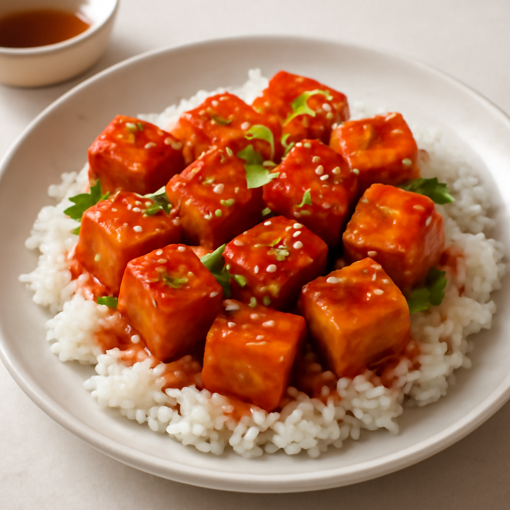 Fried Sriracha Tofu